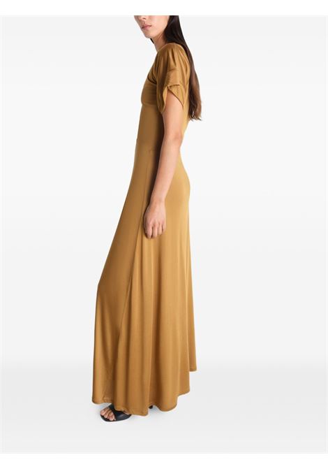 abito lungo zip donna marrone LEMAIRE | R1144 LJ1049BR426